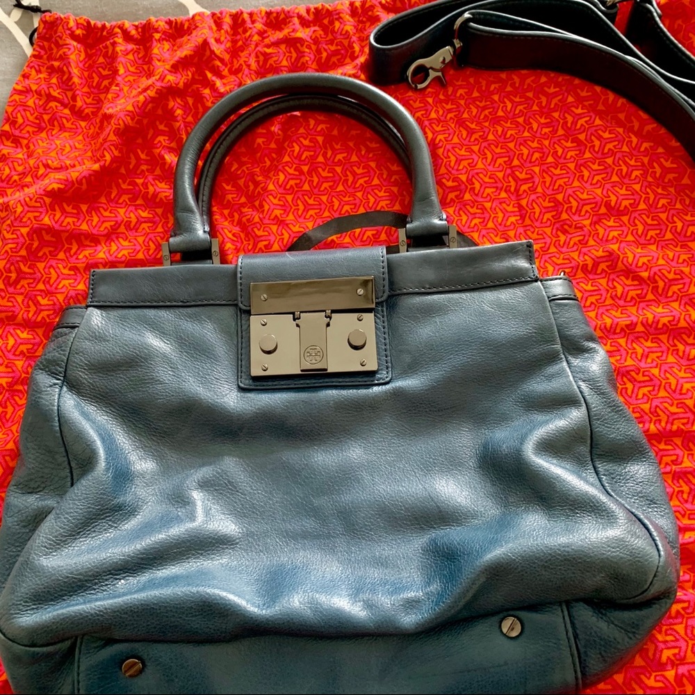 Tory Burch Satchel Crossbody Bag w/Matching Wallet